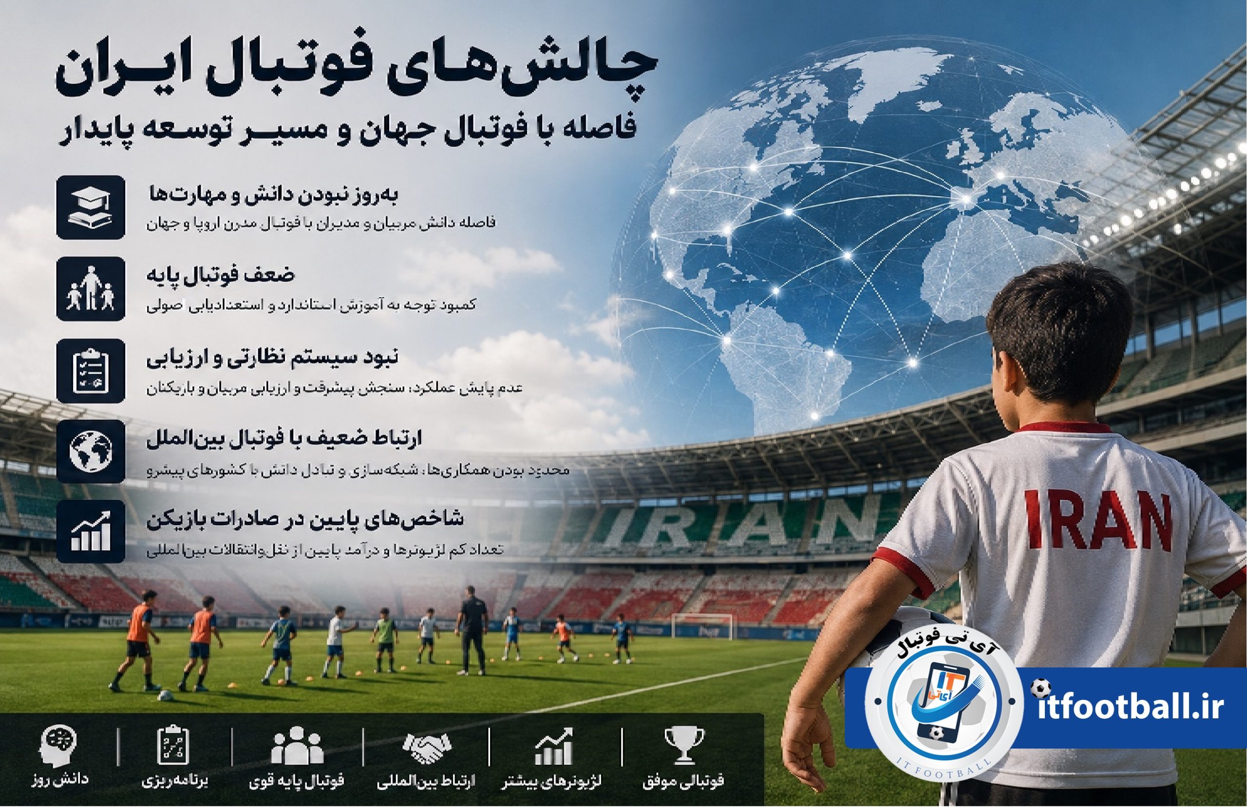 چالش فوتبال ایران در مسیر توسعه